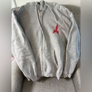 Jeffree Star Gray can’t relate grinch edition Hoodie size medium VGUC